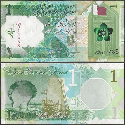 Picture of Qatar,B219b,1 Riyals,2022