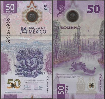 Picture of Mexico,B714b,50 Pesos,2022