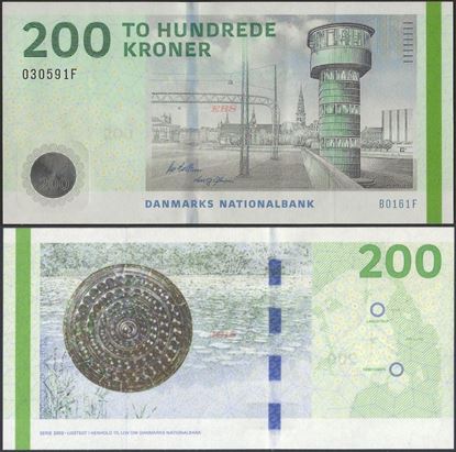 Picture of Denmark,P67,B937a,200 Kroner,2016