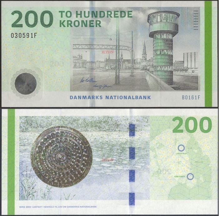 Picture of Denmark,P67,B937a,200 Kroner,2016