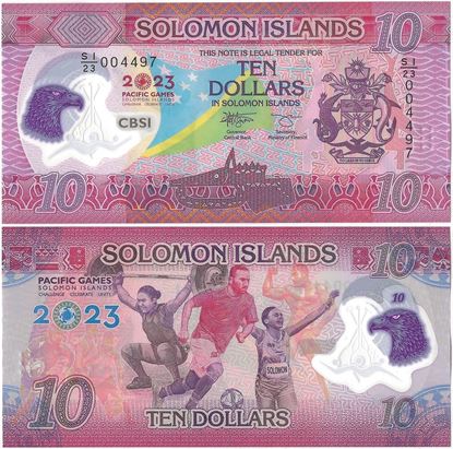 Picture of Solomon Islands,B227a,10 Dollars,2023,Comm