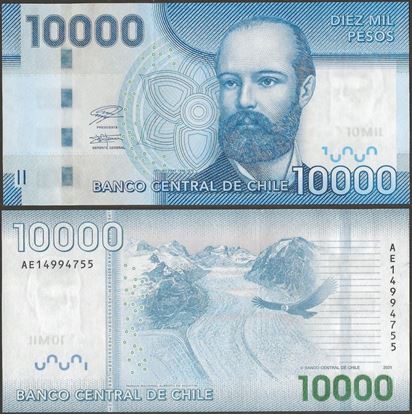 Picture of Chile,P164j,B299j,10000 Pesos,2021