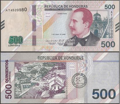 Picture of Honduras,B357,500 Lempira,2022