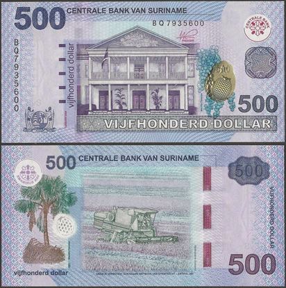 Picture of Suriname,B551a,500 Dollars,2024