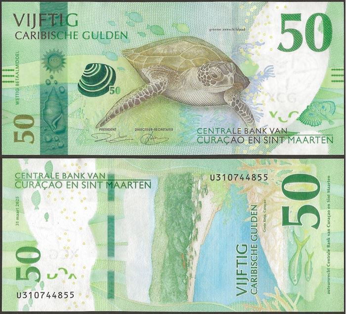 Picture of Curacao Sint Maarten Pw3,B103,50 Gulden 2025