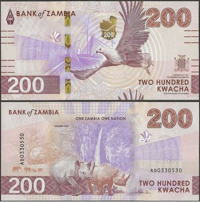 Picture of Zambia,Pw66,B175a,200 Kwacha,2025