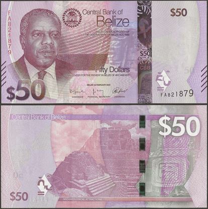 Picture of Belize,Pw77,B335,50 Dollars,2025