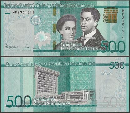 Picture of Dominican Republic,P192d,B730d,500 Pesos Dominicanos,2023