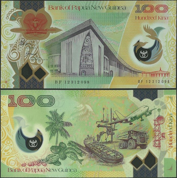 Picture of Papua New Guinea,P44,B149a,100 Kina,2012
