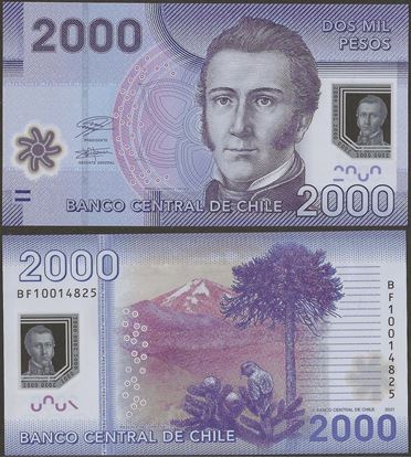 Picture of Chile,P162g,B297g,2000 Pesos,2021
