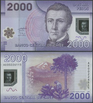 Picture of Chile,P162a,B297a,2000 Pesos,2009