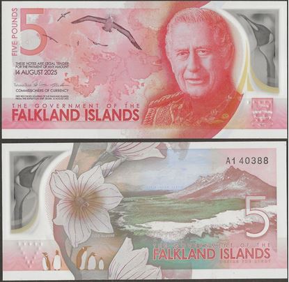 Picture of Falkland Islands,P20,B223,5 Pounds,2025