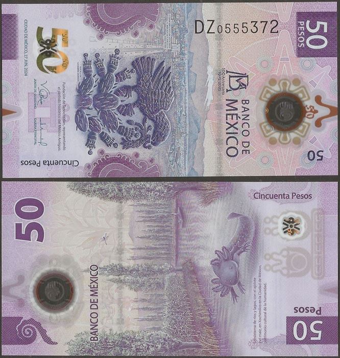 Picture of Mexico,Pw138(1),B723a,50 Pesos,2025,Comm