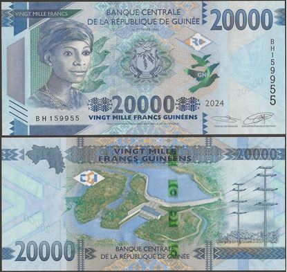 Picture of Guinea,P50,B344c, 20000 Francs,2024