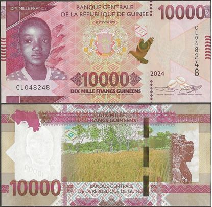 Picture of Guinea,Pw49A,B343d,10000 Francs,2024