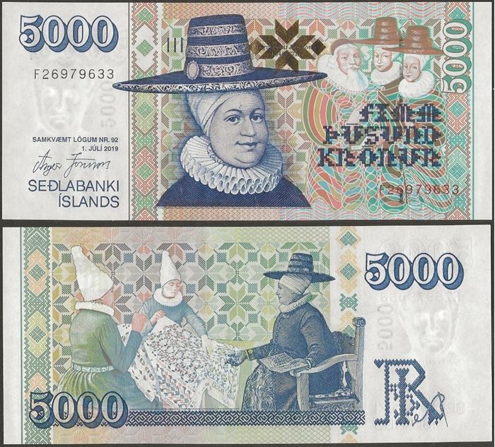 Picture of Iceland,P60e,B816e,5000 Kronur,2019