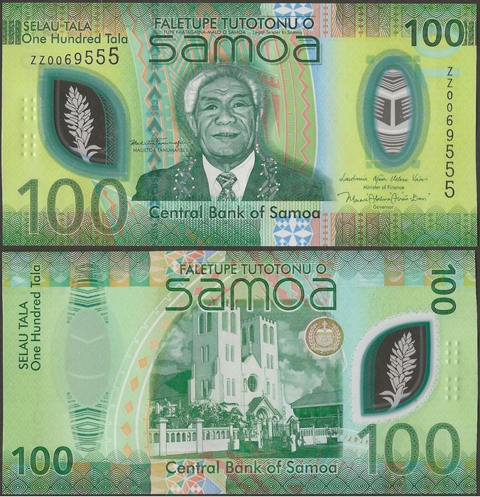 Picture of Samoa,P51,B131a,100 Tala,2025,REPLACEMENT