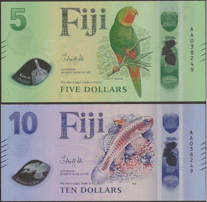 Picture of Fiji,Pw125-126,B534-535,15 Dollars,2026,SET