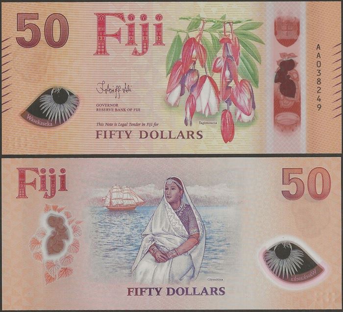 Picture of Fiji,P128,B537a,50 Dollars,2026