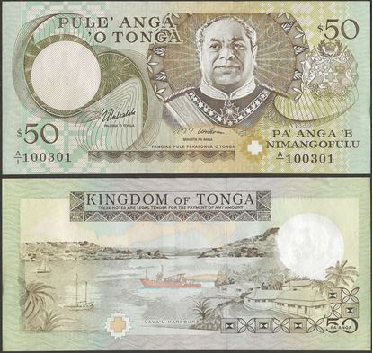 Picture of Tonga,P36a,B211a,50 Paanga,In 2000