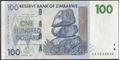 Picture of Zimbabwe,P069,B160,100 Dollars,2007,AA