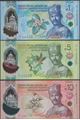 Picture of Brunei,3 Note Set,P41-P43,1 to 10Ringitt,2024