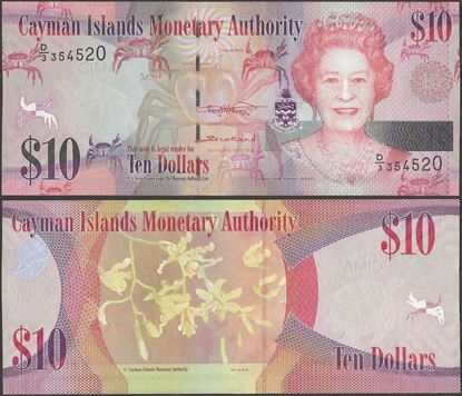 Picture of Cayman Islands,P40c,B220c,10 Dollar,D/3