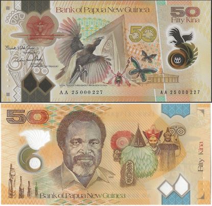 Picture of Papua New Guinea,Pw58,B162a,50 Kina,2025,Comm,AA