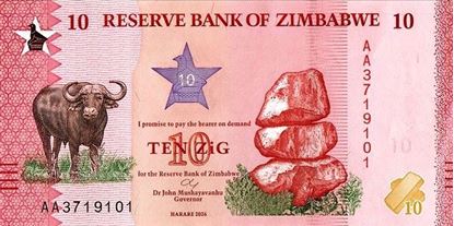 Picture of Zimbabwe,P115,B206,10 Zig,2026