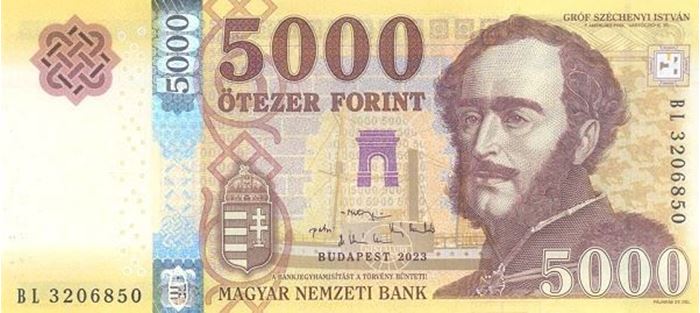 Picture of Hungary,B205,B590d,5000 Forint,2023