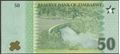 Picture of Zimbabwe,P117,B208,50 Zig Dollars,2026