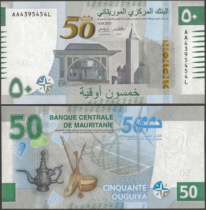 Picture of Mauritania,P28a,B131a,50 New Ouguiya,2023,AA