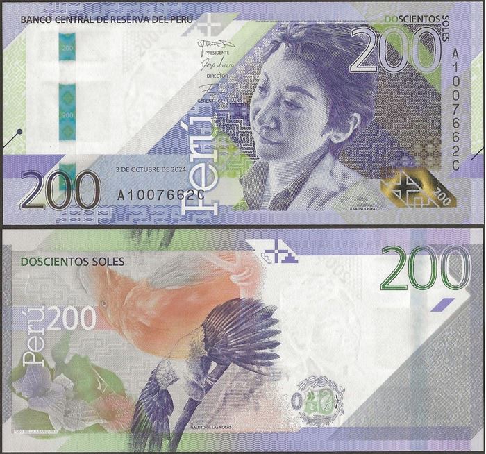 Picture of Peru,P200b,B541b,200 Soles,2024