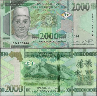 Picture of Guinea,P48Ac,B342c,2000 Francs,2024