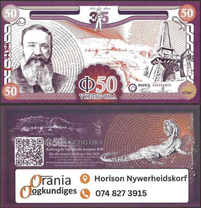 Picture of Orania,Series I,50 Ora,2026-2029