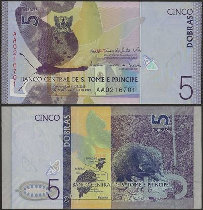 Picture of Sao Tome Principe,P75a,B314a,5 Dobras,2020