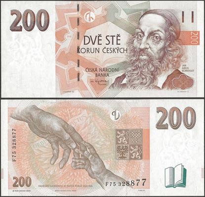 Picture of Czech Rep,P19a,B118a,200 Korun,1998