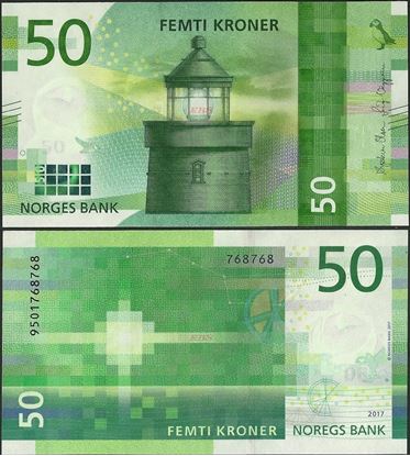 Picture of Norway,P53,B686,50 Kroner,2018