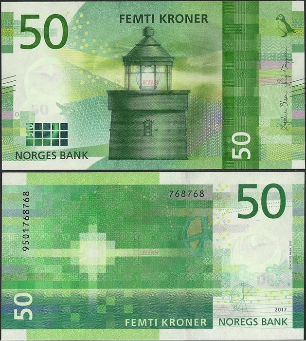 Picture of Norway,P53,B686,50 Kroner,2018
