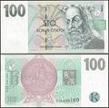 Picture of Czech Republic,P18,B117a,100 Korun,1997