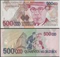 Picture of Brazil,P236a,B858a,500000 Cruzeiros,In 1993